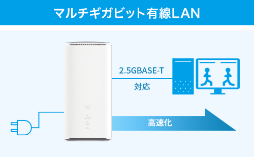 マルチギガビット有線LAN