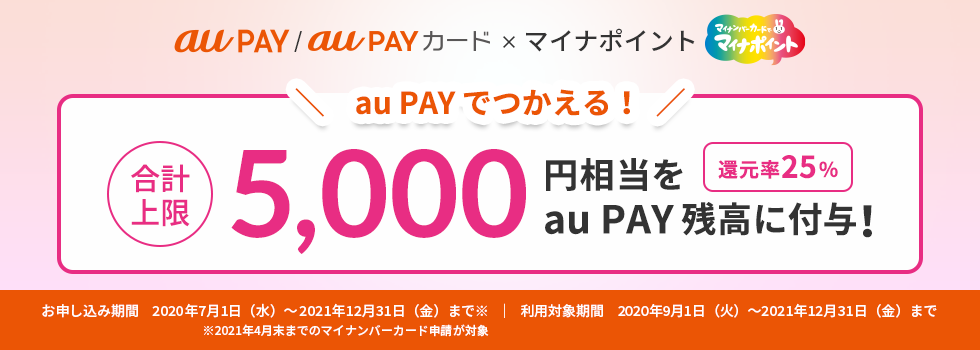 ポイント au 申し込み マイナ
