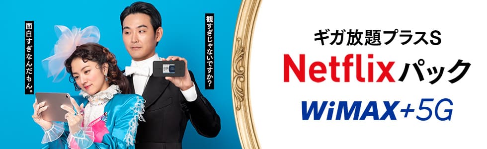 ギガ放題プラスS　Netflixパック WiMAX +5G