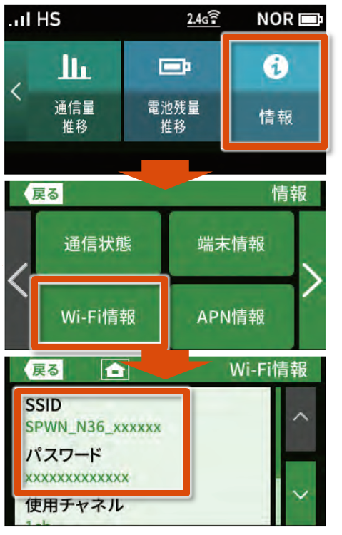 本体のssid パスワードを確認したい 超速モバイルネット Wifiサービスはuq Wimax
