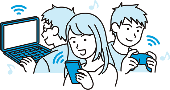 月間データ容量制限なし★たっぷり大容量で安心!